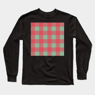 Orchard Plaid - Red and Green Long Sleeve T-Shirt